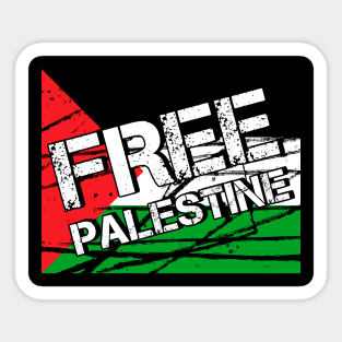 Flag of Palestine Free Palestine Sticker